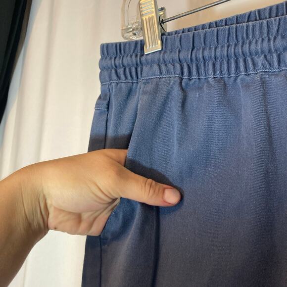 Volcom Repreve Recycled Straight Leg Elastic Waist Drawstring Pullon Blue Pants - Picture 5 of 11